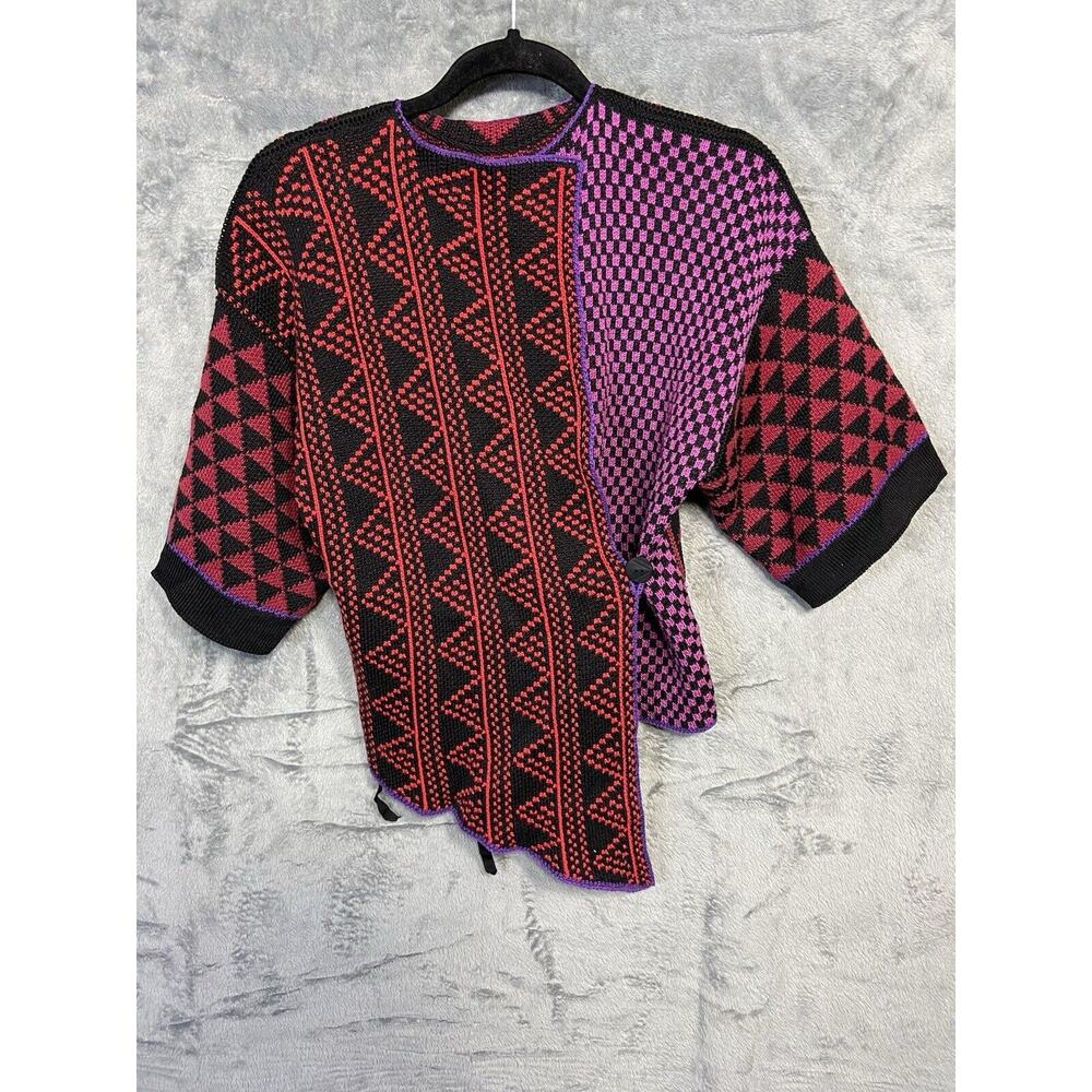 Vintage Susan Summa Design Womens XS Soft Knit 3/4 Sleeve Cardigan Sweater
